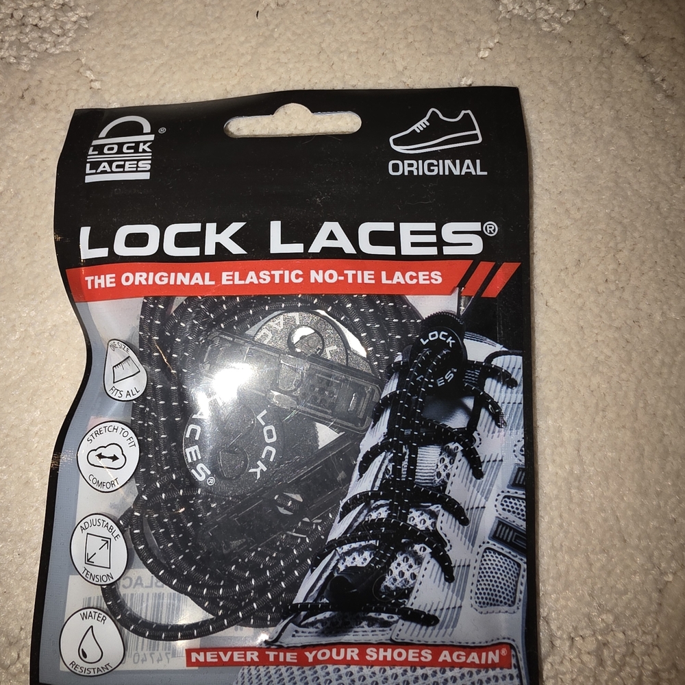 Original Black No-Tie Elastic Shoelaces